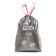 Sacs poubelle NFE 50L argent/noir 28µ lien coulissant Alfapac photo du produit