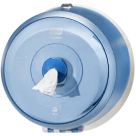 Distributeur de papier toilette rouleaux mini géant Smartone à dévidage central bleu Tork