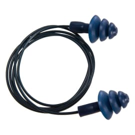 Bouchons d'oreilles réutilisables et détectables Portwest TPR avec cordon bleu SNR 32dB