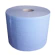 Bobine d'essuyage bleue 2 plis 1000 formats 21,5 x 35 cm certifié Ecolabel Papeco photo du produit
