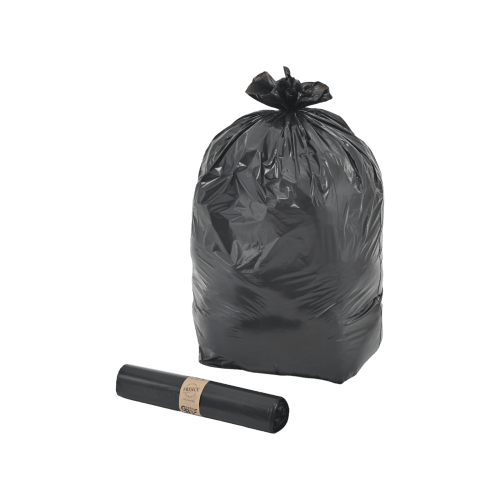 Sacs poubelle 130L noir 32µ sans lien Green Bag photo du produit