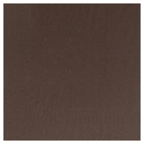 Serviette papier 2 plis Manufacture de l'Éphémère 39 x 39 cm chocolat photo du produit front L