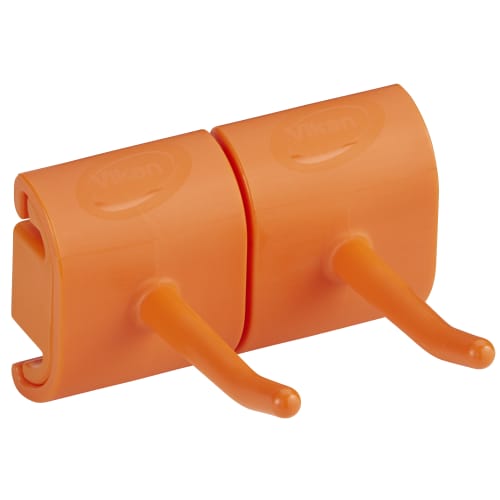 Support mural double crochet alimentaire PLP 8,2cm orange Vikan photo du produit front L