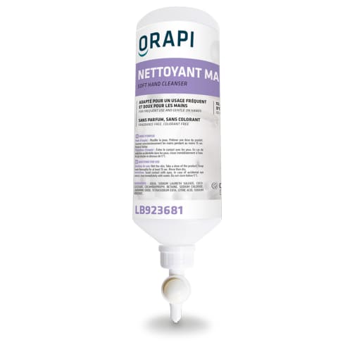Nettoyant mains doux Orapi recharge airless 1000ml photo du produit front L