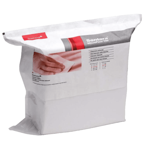 Essuyage non tissé Salle blanche Sontara Micropure 100 blanc 22 x 22 cm Indutex photo du produit front L