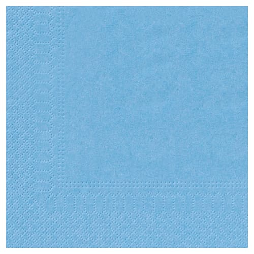 Serviette papier 2 plis Manufacture de l'Éphémère 20 x 20 cm bleu azur photo du produit front L