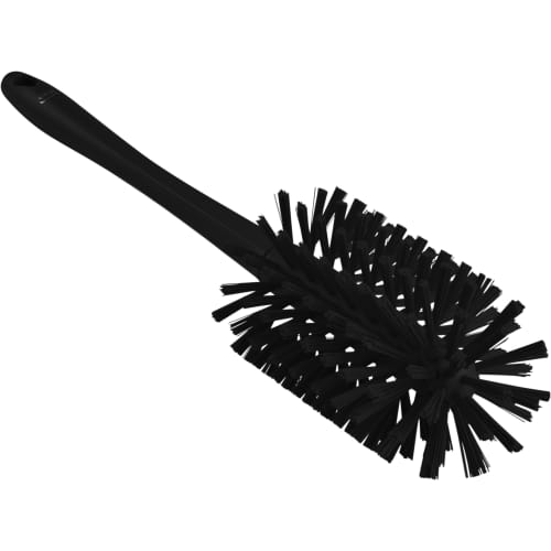 Brosse cylindrique fibres dures alimentaire PLP Ø9cm noir Vikan photo du produit front L
