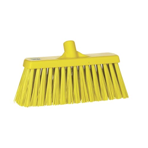 Balai fibres dures alimentaire PLP 33cm jaune Vikan photo du produit front L