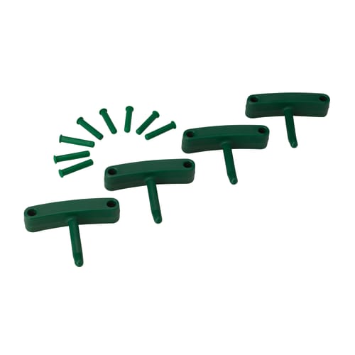 Lot de 4 crochets pour support mural vert Vikan photo du produit front L