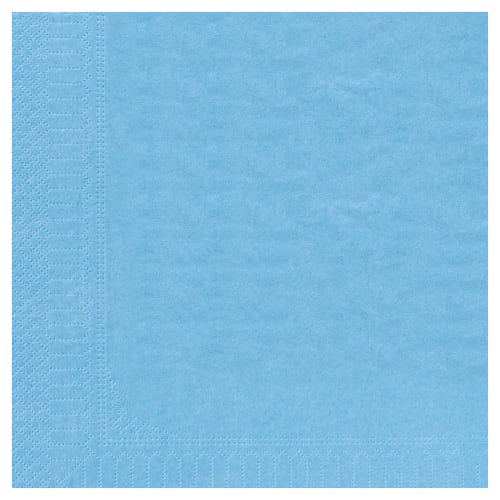 Serviette papier 39X39 bleu azur 2 plis: CGMP - Voussert