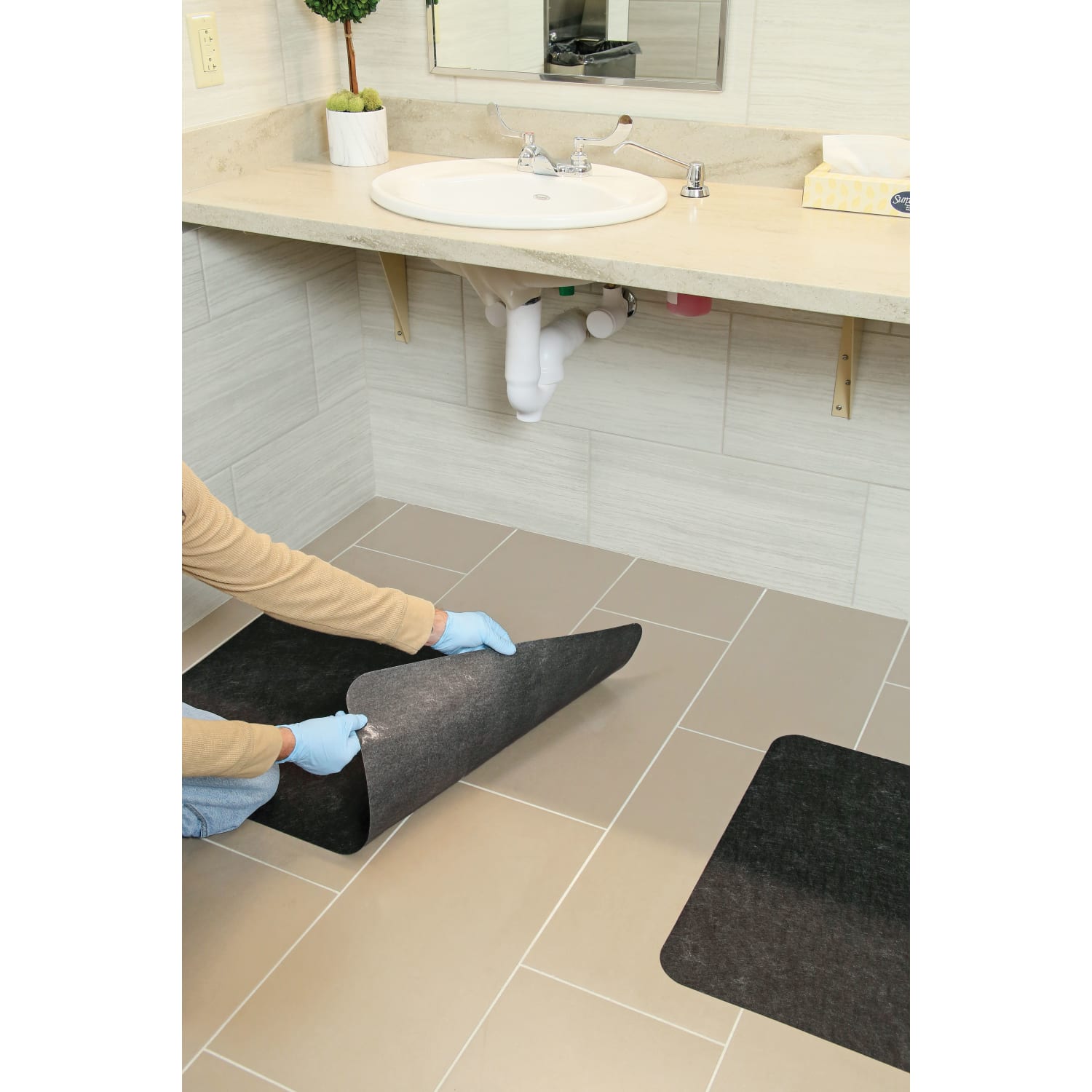 Hosuho Tapis De Sol Antibactérien, Hautement Adhésif, Anti-poussière, Tapis De Nettoyage Indéchirable Pour Laboratoire, Maison, Supermarché, Bureau, Salle Blanche