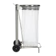 Support sac mobile métal à pédale 110L inox Medial photo du produit back S