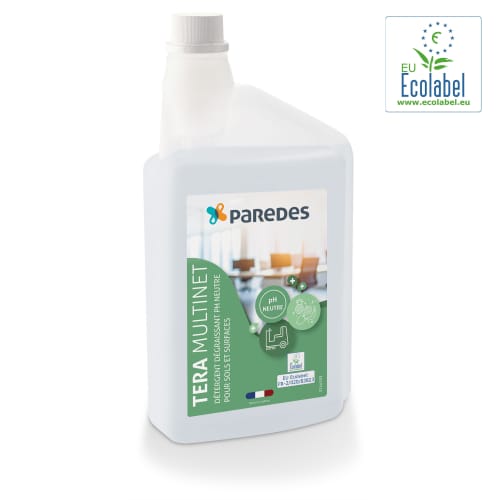 Détergent dégraissant pour tous les sols et surfaces Paredes TERA MULTINET 1L photo du produit front L