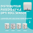 Distributeur d'essuie-mains rouleau Paredes collection Paredis Style Opti Roll Sensor photo du produit video S