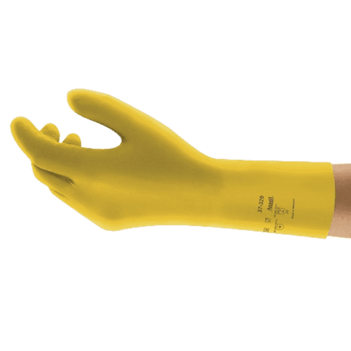 Gant de protection chimique nitrile  jaune Ansell AlphaTec 37-320 taille 10 photo du produit front L