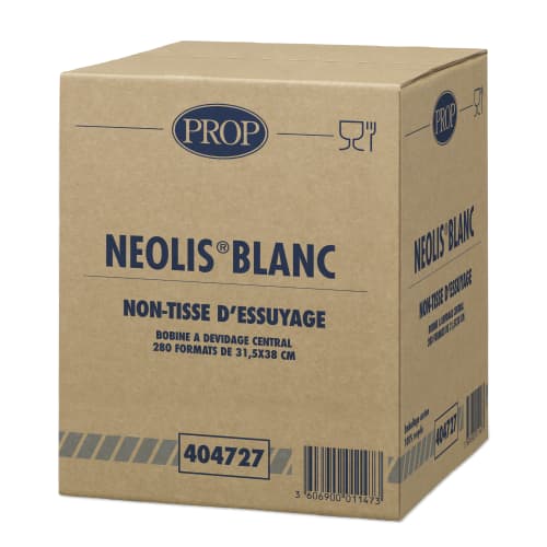 Essuyage non tissé Néolis blanc 31,5 x 38 cm Tork photo du produit front L