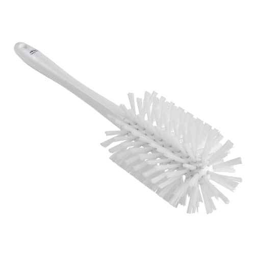 Brosse cylindrique fibres dures alimentaire PLP Ø9cm blanc Vikan photo du produit front L