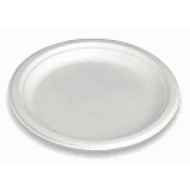 Assiette fibres végétales ronde blanche Diamètre 180 mm Alphaform