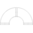 Support grand modèle pour tuyaux de 30m Brightwell photo du produit