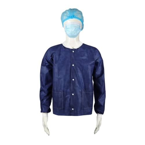 Veste de bloc SMS 35g/m² bleu foncé taille L/XL Paredes photo du produit front L