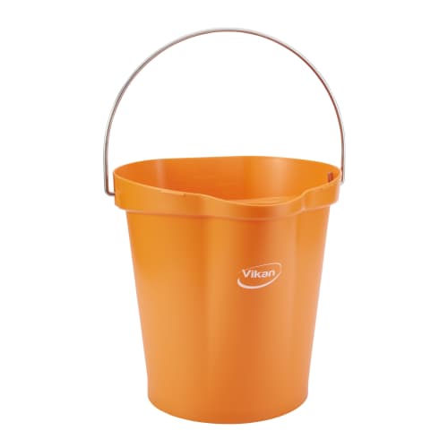 Seau gradué alimentaire PLP 12L orange Vikan photo du produit front L