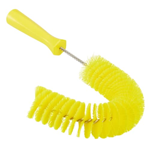 Écouvillon flexible fibres médium alimentaire Ø5,5cm 36cm jaune Vikan photo du produit front L