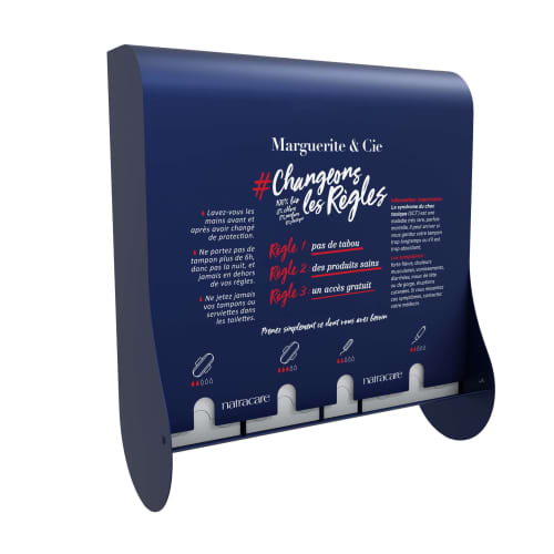 Distributeur CLR de protections périodiques Paredes - Marguerite & Cie photo du produit front L