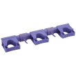 Support mural 3 clips alimentaire PLP 42cm violet Vikan photo du produit
