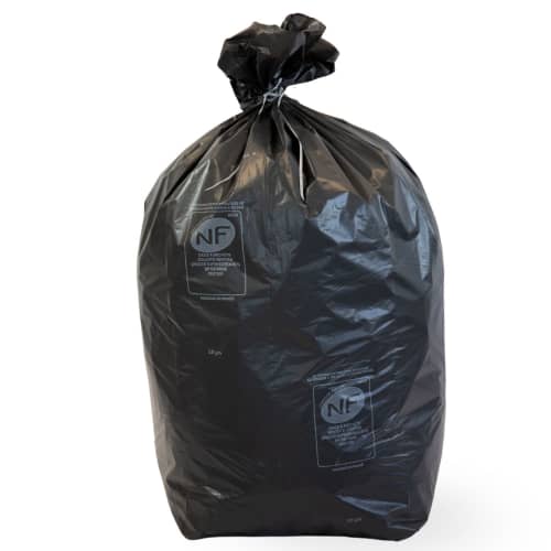Sac poubelle PE HD 130L noir 33µm NF Sphere photo du produit front L