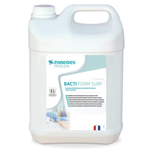 Mousse détergente désinfectante sans alcool PAE 5L Paredes Medcare photo du produit front L