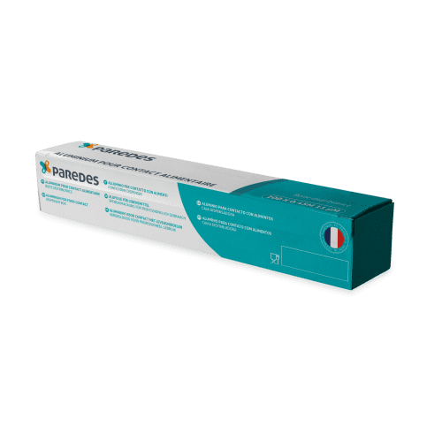 Boite distributrice rouleau aluminium 200m x 0,45 cm 11µm Paredes photo du produit front L