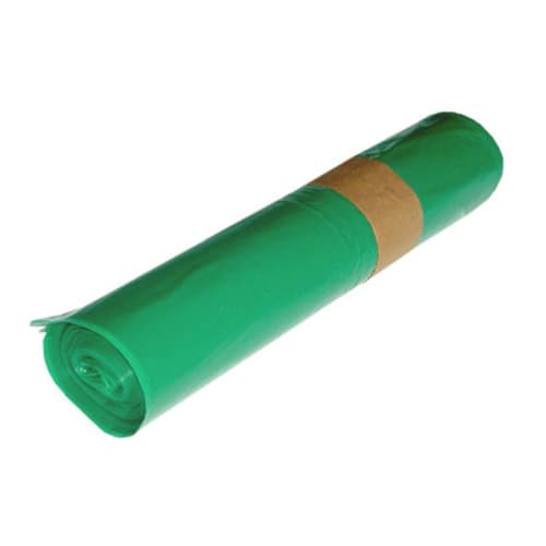 Sac plastique PE BD 130L vert 55µm photo du produit front L