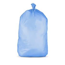 Sacs poubelle 100L PEBD bleu 38µ lien classique Paredes
