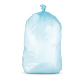 Sac poubelle PE HD 110L bleu transparent 21µm Paredes