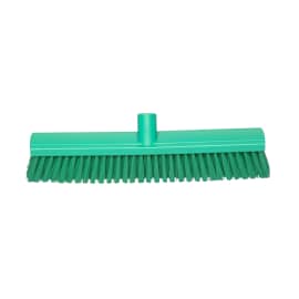 Balai mi-dur 45cm vert en fibre mi-dures Brosserie Thomas