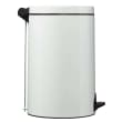 Poubelle métal à pédale 20L blanc Rossignol photo du produit side S