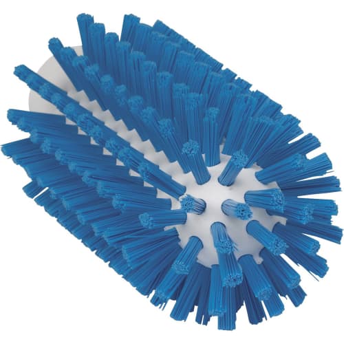 Brosse cylindrique fibres dures alimentaire PLP Ø6,3cm bleu Vikan photo du produit front L