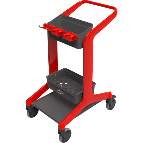 Station de nettoyage mobile HyGO 780mm rouge Vikan photo du produit front L