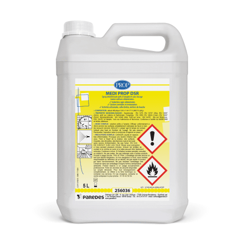 Désinfectant sans rinçage PROP Medi-PROP DSR bidon de 5L photo du produit front L