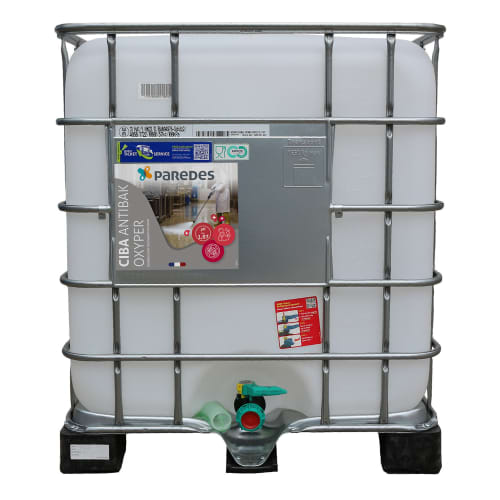 Désinfectant moussant oxydant Paredes CIBA ANTIBAK OXYPER bidon de 1000kg photo du produit front L