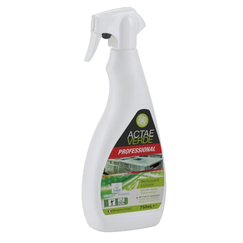 Nettoyant cuisine certifié Ecolabel pulvérisateur de 750ml Actae Verde photo du produit front L