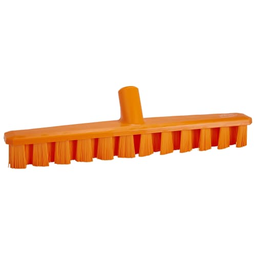 Balai lave-pont fibres dures alimentaire PLP UST 40cm orange Vikan photo du produit front L