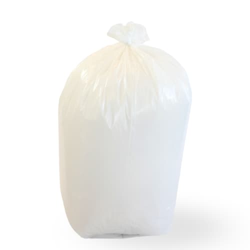 Sac plastique PE BD 110L blanc 55µm photo du produit front L