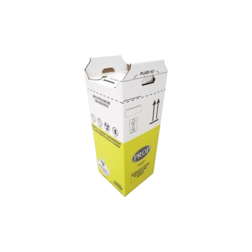 Carton hospitalier DASRI 50L haut lien cranté NF X photo du produit