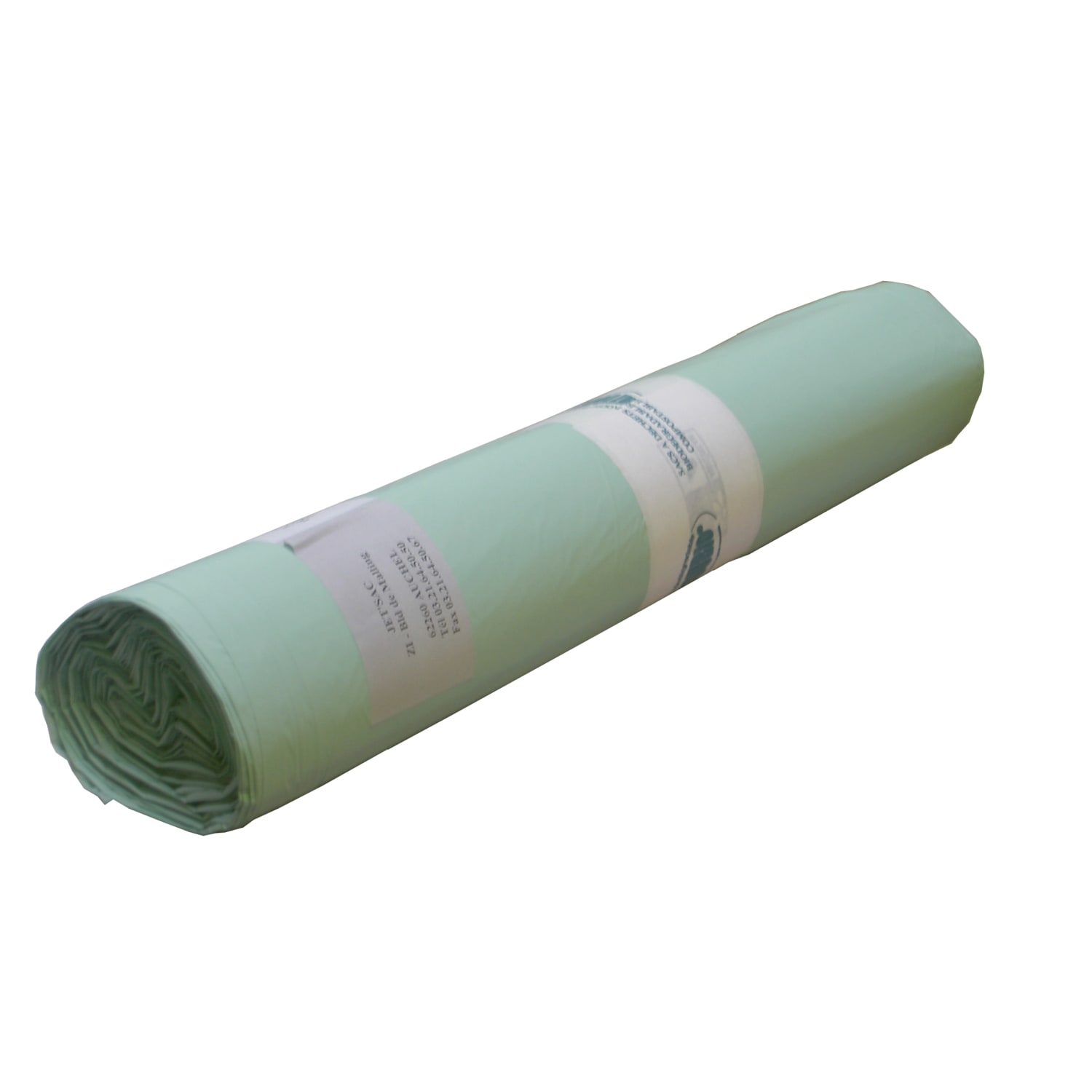 Housse plastique biodégradable 240L vert 24µm photo du produit