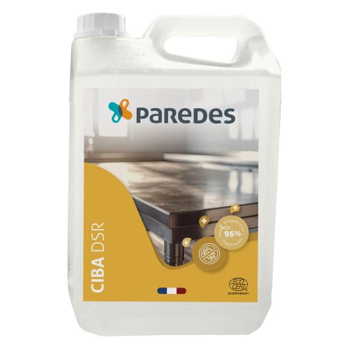 Désinfectant sans rinçage Ecocert Paredes Ciba DSR bidon de 5L photo du produit front L