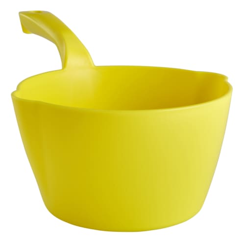 Pelle ronde graduée alimentaire PLP 2L jaune Vikan photo du produit front L