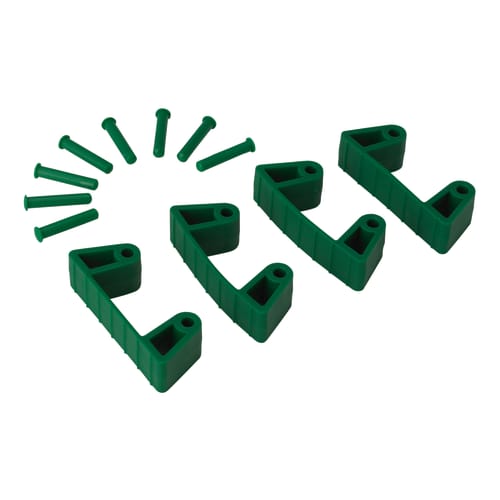 Lot de 4 clips caoutchouc pour support mural vert Vikan photo du produit front L