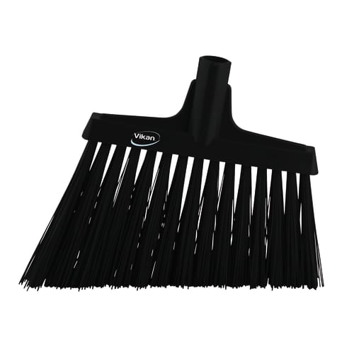 Balai biseauté fibres dures alimentaire PLP 29cm noir Vikan photo du produit front L