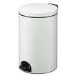 Poubelle métal à pédale 20L blanc Rossignol photo du produit